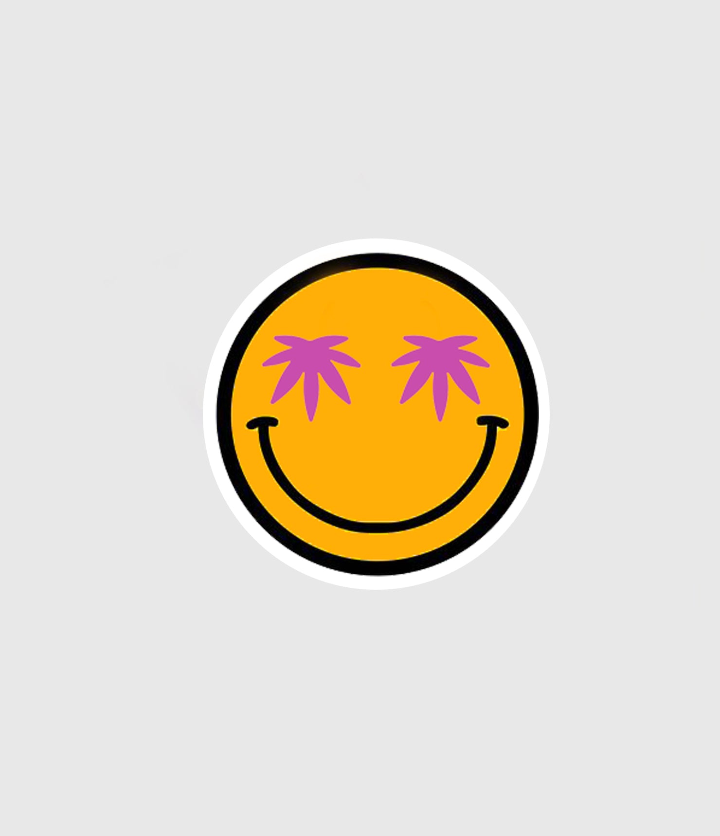 Stoned Smiley Sticker