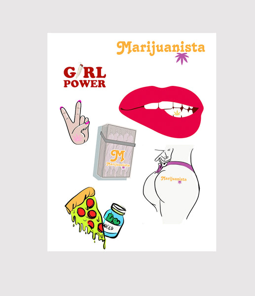 Marijuanista Sticker Set